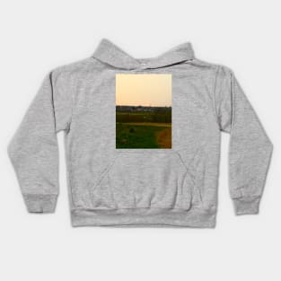 Beautiful Sunset Sky In The Countryside Kids Hoodie